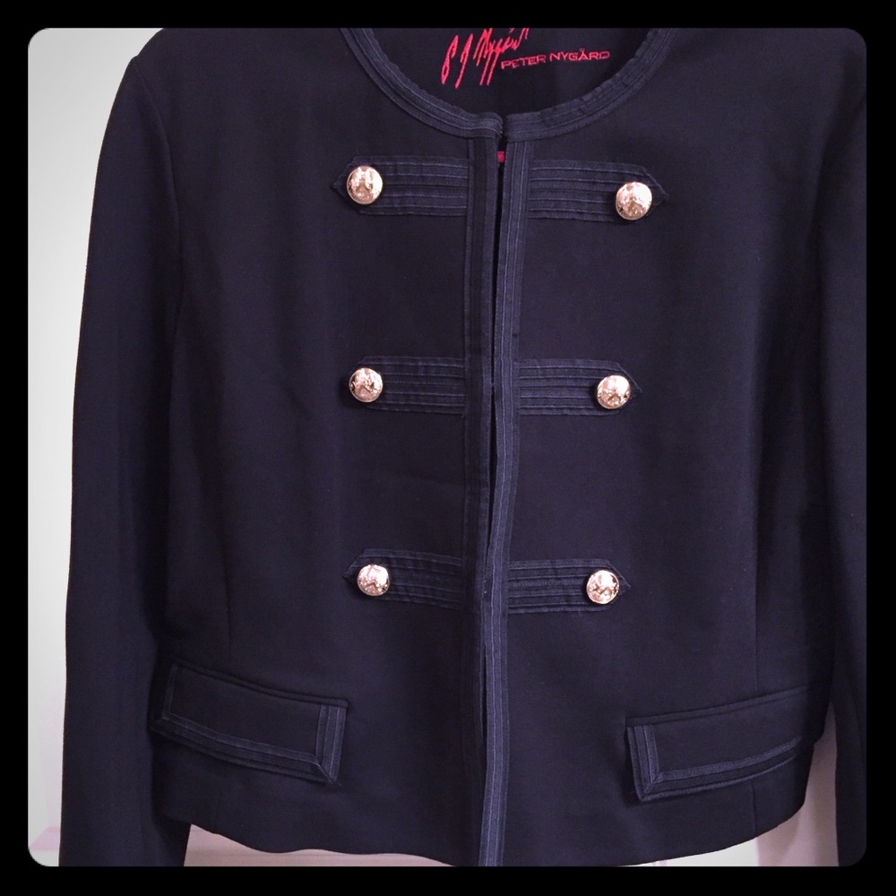 Peter Nygard military jacket. Size large